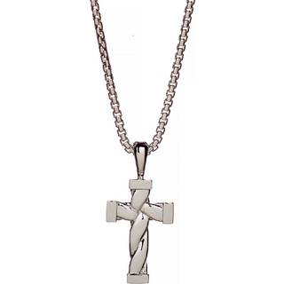 Alexander Lynggaard Twisted Cross halskæde i sølv