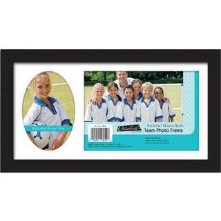 MCS 12,5x7,25 tommer teamramme med 2 foto?bninger 5x7 tommer og 3,5x5 tommer sort (16052)