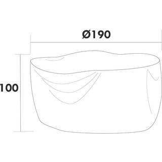 Hillerstorp Møbelbeskyttelse Til runde møbelgrupper D190 cm H100 cm