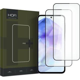 Samsung Galaxy A35/A55 Hofi Premium Pro+ Skærmbeskyttelse Hærdet Glas - 9H - 2 Stk. - Sort Kant