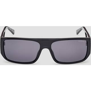 Guess Unisex GU00136 01A Solbriller Injiceret Sort Røg Firkantet Normal