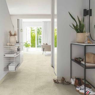 Pergo Limfjord pad pro Beige Shellstone vinylgulv med underlag, 5+1 x 428 x 856 mm