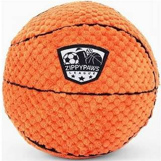 Zippypaws Sportballz - Plush Basketball Dog Legetøj Soft Squeaky Balls For Dogs Indenoor & Outdoor Puppy Fetch Toys For Small Medium & Large Dogs