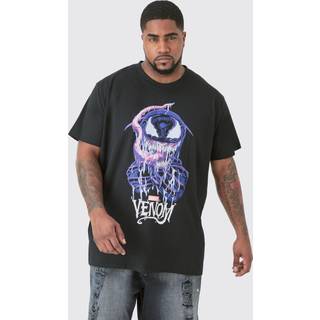 Mens Black Plus Venom Graphic License T-shirt