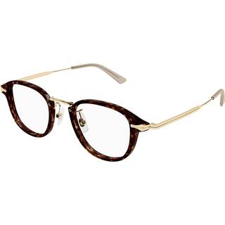 Montblanc Mand Montblanc MB0336O 002 Optiske stel Injiceret Havana Transparent Rund