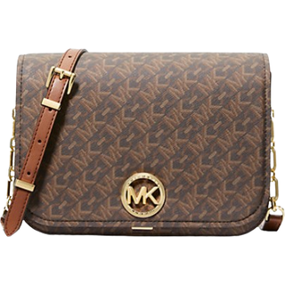 Michael Kors Delancey Crossover taske mørkebrun