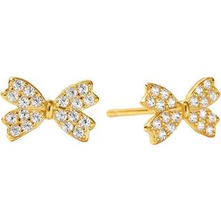 MerlePerle - Elvira ørestikker i forgyldt sølv m. sløjfer