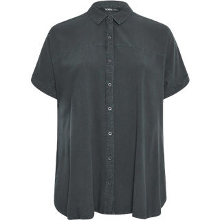 Yours Curve Yours Curve Chambray 100% bomuldsskjorte