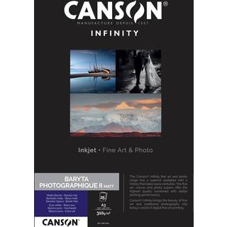 Canson Baryta Photographique II 310 g/m², Matt - A3, 25 ark (FSC)