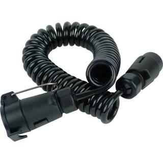 Spiralkabel 7-Polet - Forlænger Kabel Han/Hun - L. 1,5 - 3 meter