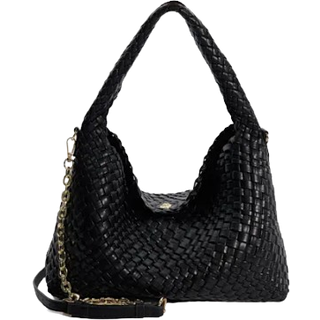 Dune London Dune London Black Large Deliberate Woven Slouch Bag