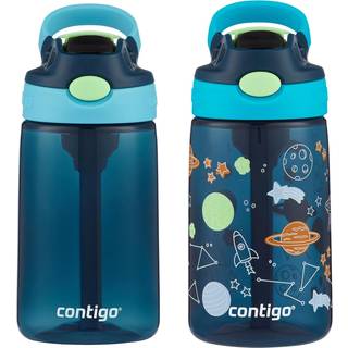Contigo Aubrey Kids Reng?rbar vandflaske med silikonstr? og spildt?t l?g
