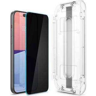 iPhone 15 Plus/16 Plus Spigen Glas.tR Ez Fit Privacy Hærdet Glas