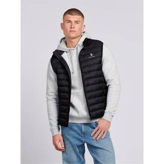 U. S. Polo Assn U. S. Polo Assn. Black Mens Bound Quilted Gilet