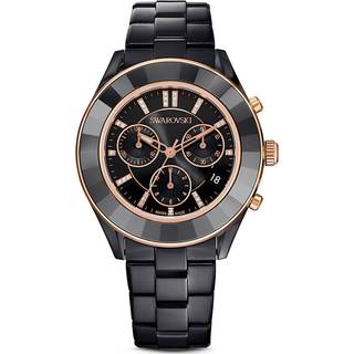 Octea Lux Sport Uhr, Schweizer Produktion, Metallarmband, Schwarz, Schwarzes Finish