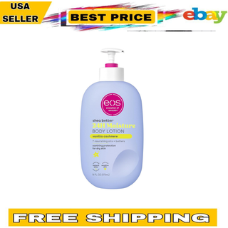 EOS-plantebaseret vegansk læbe-salve- Vanilla Bean 100% naturlig formel lavet med upcycled oliven squalane grusomhedsfri læbebalsam 0,42 oz