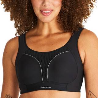 Swegmark Dynamic Intense Moulded Cup Sport Bra - Black - G 75