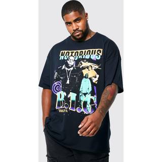 Mens Black Plus Vintage Notorious License T-shirt