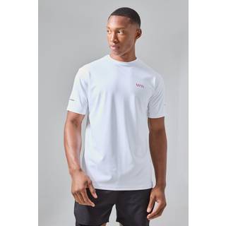 Mens White Man Active Performance Regular Fit T-shirt