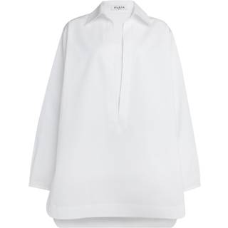 AlaÃ¯a Cotton poplin minidress - white - S