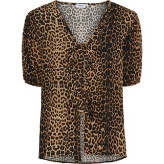 Lululia Dame Skjorte LuBella 6191 - Leo Print - L/XL