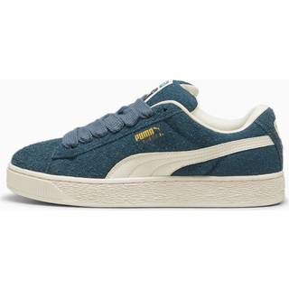 Men's Puma Suede XL Hairy Sneakers, Gray, Size 42.5, Shoes - Frosted Ivory - 42.5