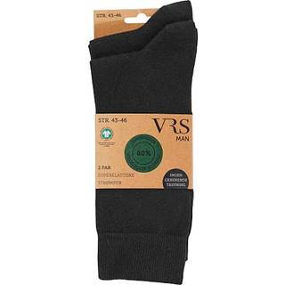 VRS herre 2-pak strømper str. 39/42 - sort (På lager i butik)