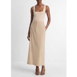 Vince Linen-blend maxi skirt - beige - M