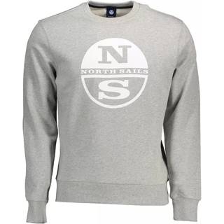 North Sails Gray Cotton Men Sweater