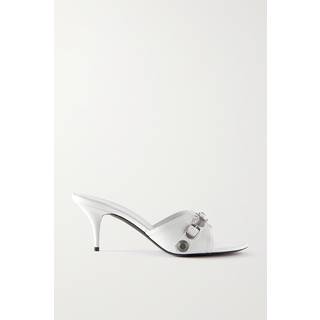Balenciaga Cagole leather mules - white - EU 38