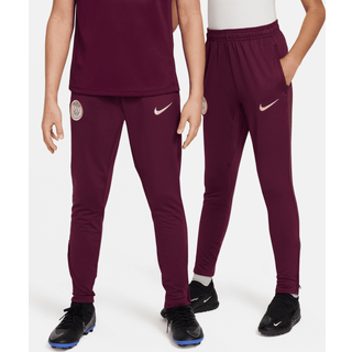 Maskinstrikkede Paris Saint-Germain Strike Nike Dri-FIT-fodboldbukser til større børn - rød - XL