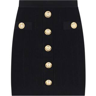 Balmain High-rise knit miniskirt - black - L