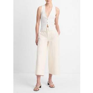 Vince Cotton-blend tank top - white - XL