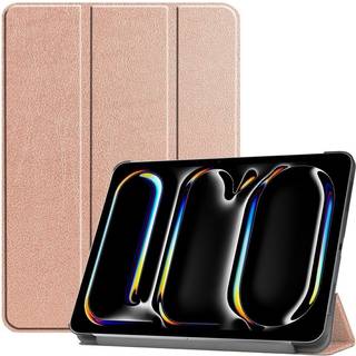 EIDERWOOD iPad Pro 13" (2024) Tri-Fold Læder Flip Cover - Rose Gold