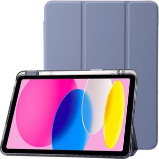 EIDERWOOD iPad 11" (2025) / iPad 10.9" (2024/2022) Tri-Fold Kunst Læder Flip Cover m. Apple Pencil Holder - Lilla