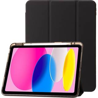 EIDERWOOD iPad 11" (2025) / iPad 10.9" (2024/2022) Tri-Fold Kunst Læder Flip Cover m. Apple Pencil Holder - Sort