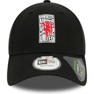 Manchester United FC Wordmark Repreve Black 9FORTY Adjustable Cap newera adult unisex Black newera adult unisex Black newera adult unisex Black newera - Osfm