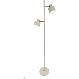 Ocean gulvlampe, beige/messing