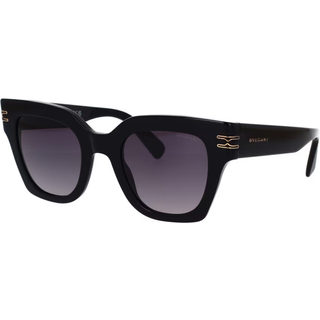 Bvlgari BV40013I 01B 49 Solbriller Kvinder Black - Shiny Black - 49mm