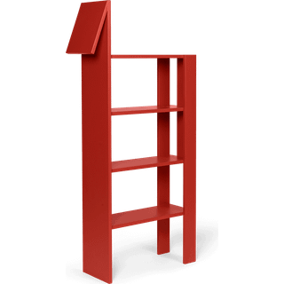 Giraffe Bookcase - Poppy Red