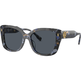 Tory Burch TY7198U 195787 54 Solbriller Kvinder Tortoiseshell - Blue Tortoise - 54mm