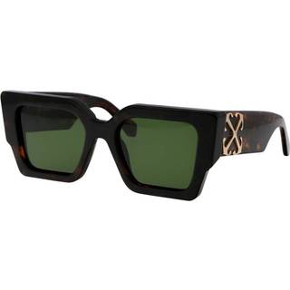Off-White Unisex OERI128 Catalina 6055 havana Solbriller Acetat Havana Grøn Firkantet