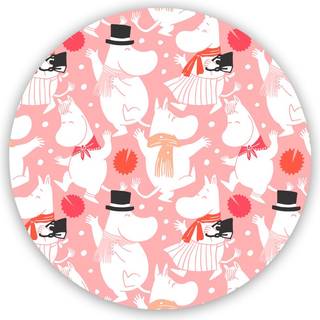 Opto Design Moomin celebration grydeunderlag Ø21 cm Hvid-lyserød