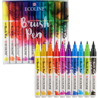 KUP Ecoline Brushpen 10-pen sæt
