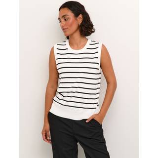 Kaffe KAlizza Strik vest - Hvid - Str M - Damer