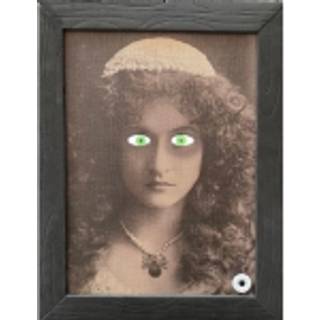 Dame billede med lys i øjne