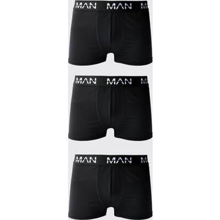 Mens Black Man Active Performance 3 Pack Boxer