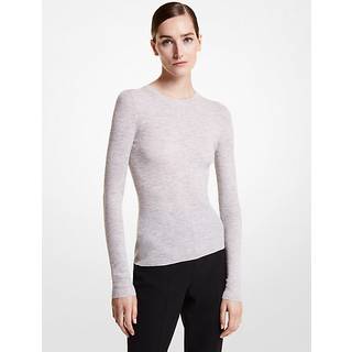 MK Hutton Featherweight Cashmere Jumper - Grey - Michael Kors - S
