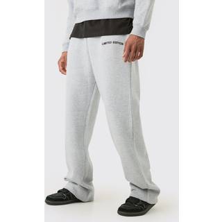 Mens Grey Marl Tall Relaxed Fit Limited Joggers