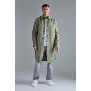 Mens Khaki Classic Belted Trench Coat